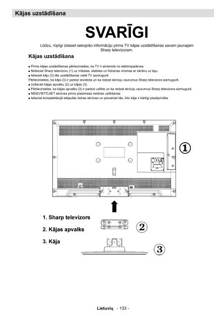 LC-32LE240E Operation-Manual LT - Sharp