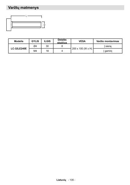 LC-32LE240E Operation-Manual LT - Sharp