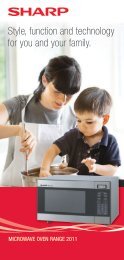 Sharp Microwave Range 2011 - Sharp Corporation of Australia