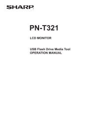 PNT321 USB Tool manual - Sharp Corporation of Australia