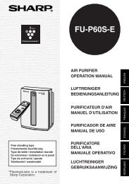 FU-P60S-E Operation-Manual NL - Sharp