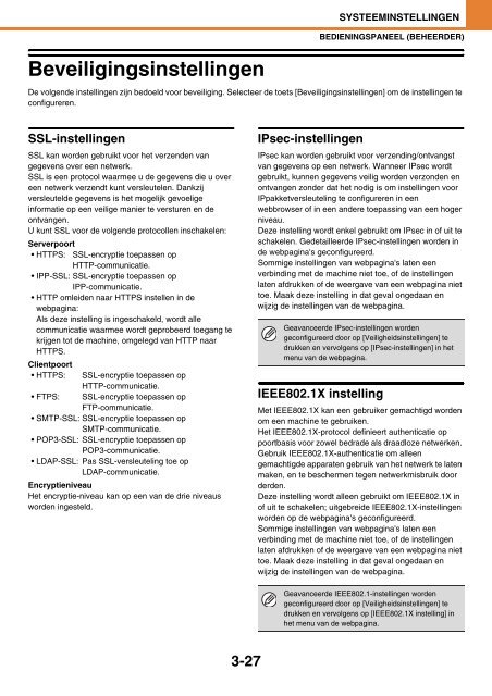 MX-C380P Operation-Manual NL - Sharp