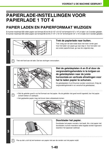 MX-C380P Operation-Manual NL - Sharp