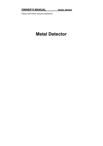 Metal Detector - The Sharper Image