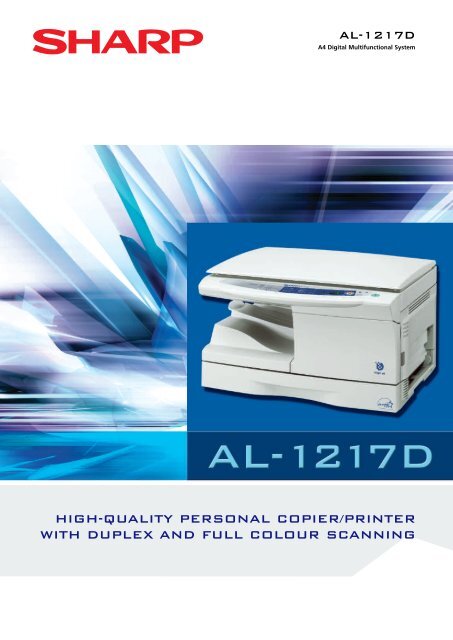 high-quality personal copier/printer with duplex and full ... - Sharp