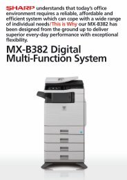 Sharp MX-B382 Brochure