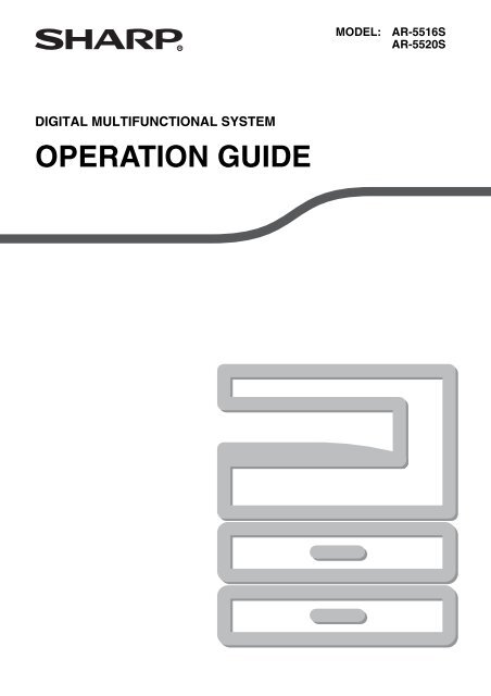 AR-5516S/5520S Operation-Manual GB - Sharp