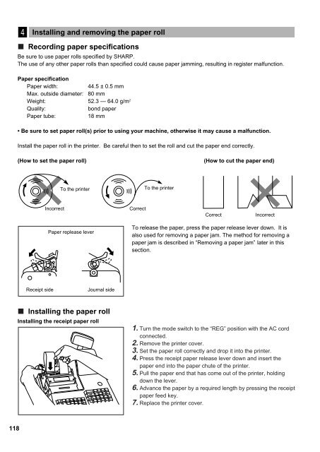 ER-A440 Operation-Manual GB - Sharp