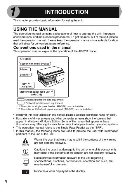 AR-203E Operation-Manual GB - Sharp