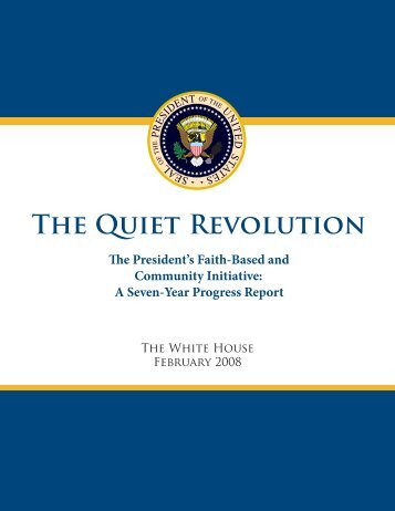 The Quiet Revolution (Entire Report in PDF) - the White House