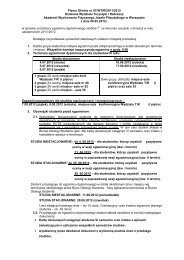 Egzamin dyplomowy studiÃ³w I0 (licencjacki) i jego procedury
