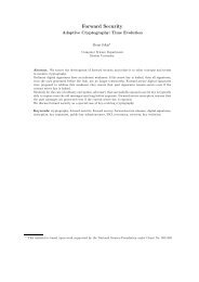 Forward Security - Computer Science - Boston University