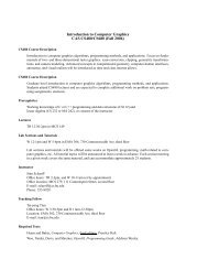 Introduction to Computer Graphics CAS CS480/CS680 (Fall 2006)