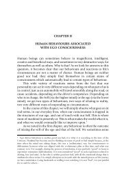 CHAPTER II HUMAN BEHAVIOURS ASSOCIATED WITH EGO CONSCIOUSNESS