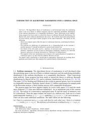 uniform test of algorithmic randomness over a general ... - CiteSeerX