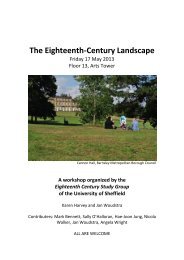 The Eighteenth-Century Landscape Workshop - University of Sheffield
