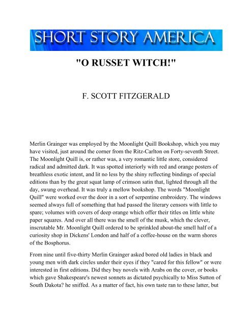 the witch short story