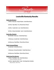 SB 09 louisville results - Showbiz National Talent!