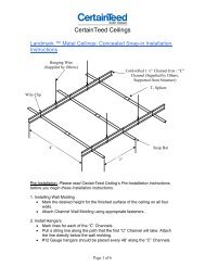 Landmark Snap In Installation Guide - CertainTeed