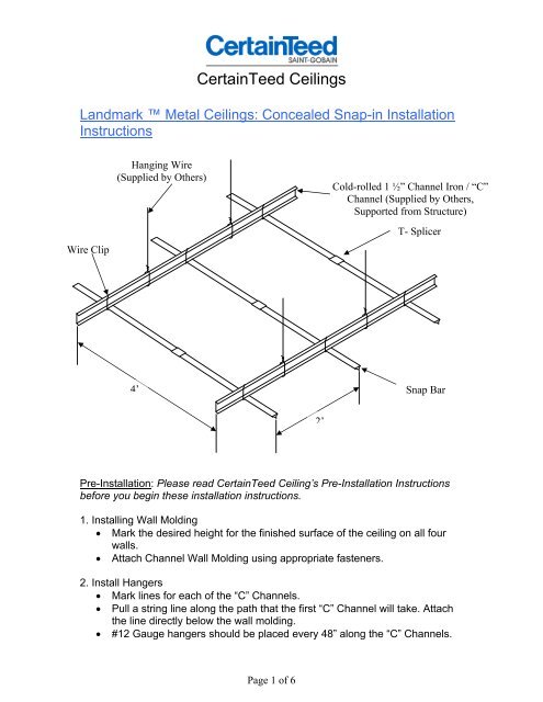 Landmark Snap In Installation Guide Certainteed