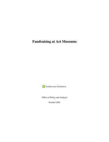 Fundraising at Art Museums - Smithsonian Institution