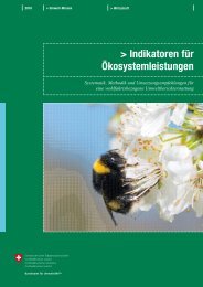 Indikatoren für Ökosystemleistungen: - Schweizer ...