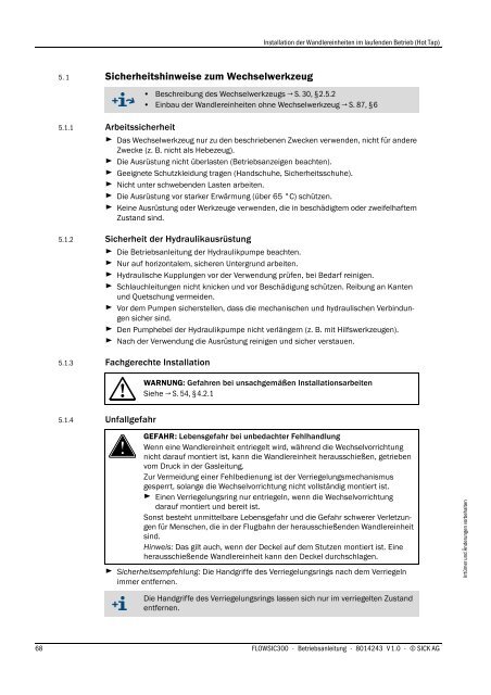 Betriebsanleitung herunterladen - Sick