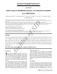 TALON CUSPS IN MANDIBULAR INCISORS: AN UNUSUAL ... - Sid