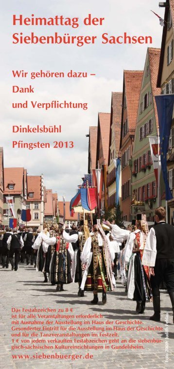 Programmheft 2013 - Siebenbuerger.de