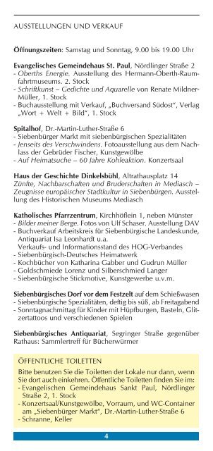 Programmheft 2013 - Siebenbuerger.de
