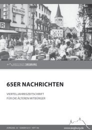 65er-Nachrichten - Ausgabe 166 - Sommer 2013 - Siegburg