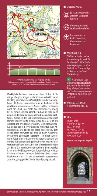 Erlebniswege Sieg Erlebniswege Sieg 16 ... - Naturregion Sieg