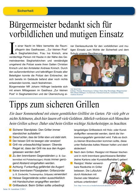 Amtsblatt 2/2013 - Sieghartskirchen