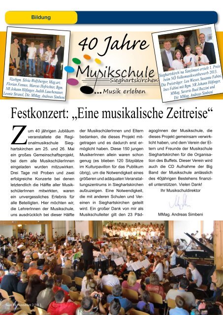 Amtsblatt 2/2013 - Sieghartskirchen