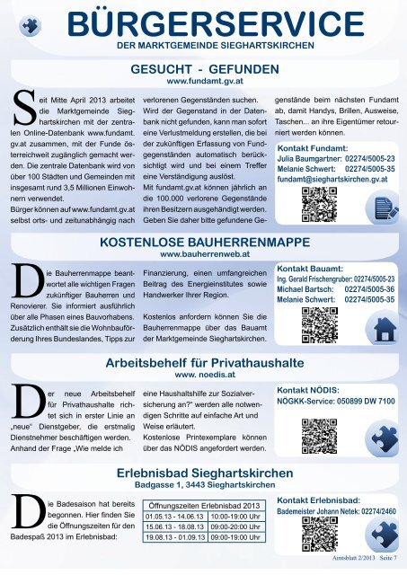 Amtsblatt 2/2013 - Sieghartskirchen