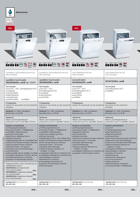 Kollektion 2009/2010 - Siemens