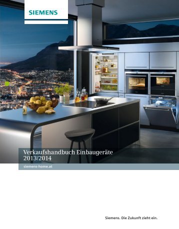 Verkaufshandbuch Einbaugeräte 2013/2014 - Siemens