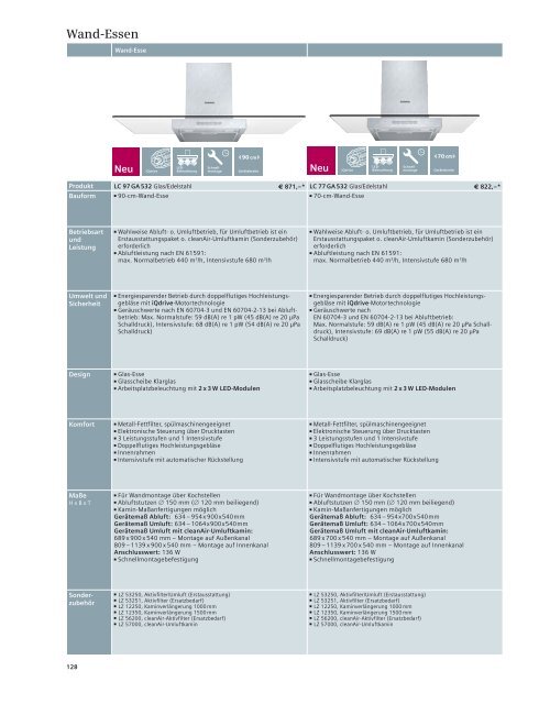 Verkaufshandbuch Einbaugeräte 2013/2014 - Siemens