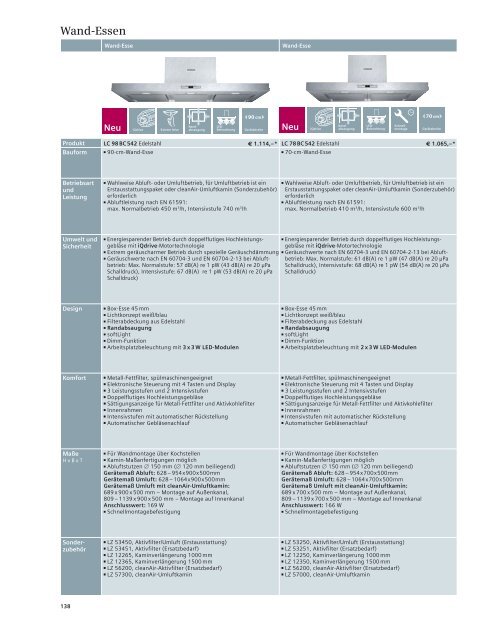 Verkaufshandbuch Einbaugeräte 2013/2014 - Siemens