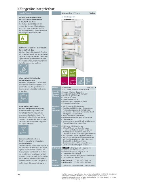 Verkaufshandbuch Einbaugeräte 2013/2014 - Siemens