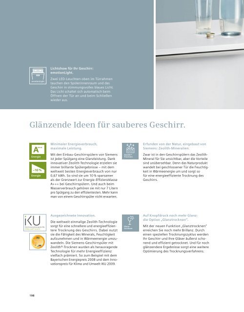 Verkaufshandbuch Einbaugeräte 2013/2014 - Siemens