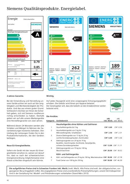 Einbaugeräte 55 cm - Siemens