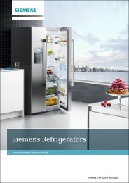 Refrigerator Brochure 15.04 - Siemens