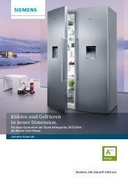 Komfort-Sets - Siemens Hausgeräte