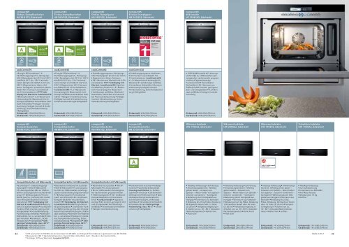 GerÃ¤teprogramm EinbaugerÃ¤te KÃ¼chenfachhandel 2013 ... - Siemens