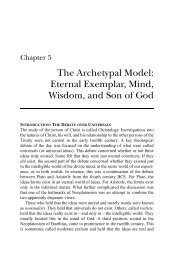 The Archetypal Model: Eternal Exemplar, Mind, Wisdom, and Son of ...