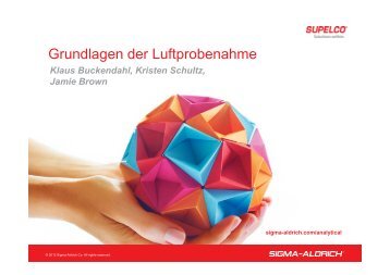 Grundlagen der Luftprobenahme (PDF 1.5 MB) - Sigma-Aldrich