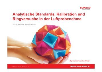 Analytische Standards, Kalibration und ... - Sigma-Aldrich