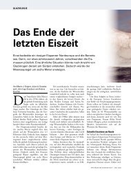 Das Ende der letzten Eiszeit - Sigma Xi