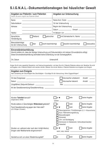 Dokumentationsbogen (PDF) - Signal